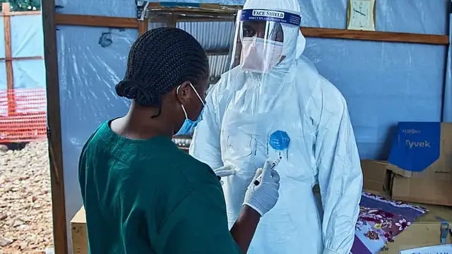 Video thumbnail for Ebola treatment facilities in DRC race to adapt to growing patient needs
