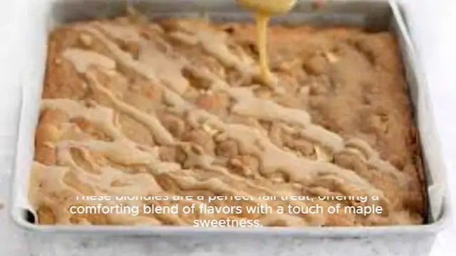 Video thumbnail for Maple Glazed Apple Blondies