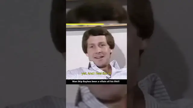 Video thumbnail for Rare Clip of Skip Bayless in 1982  Man Skip Bayless has been a villain all his life