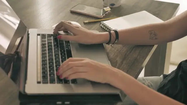 Video thumbnail for Hands Typing On Laptop