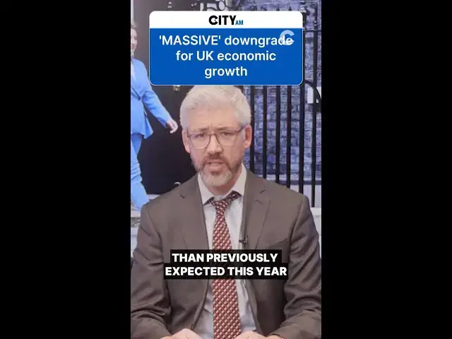 Video thumbnail for A "massive" downgrade for UK growth. 📉