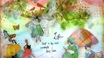 Video thumbnail for Mixed Media Art Journal Page:  Fairy Tale