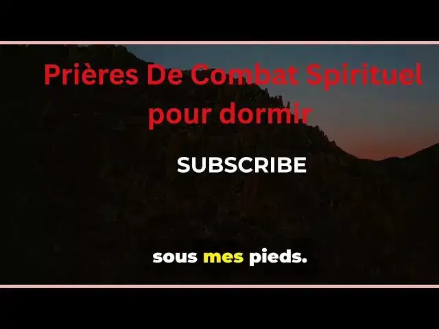 'Video thumbnail for Prières De Combat Spirituel (Psaumes Pour Dormir Que Dieu te gardera.'