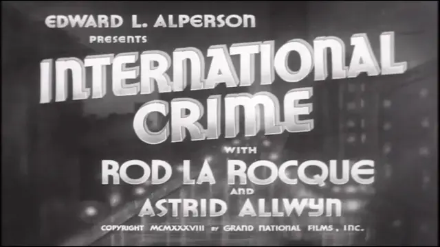 Video thumbnail for International Crime (1938)