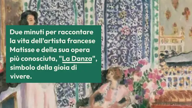 Video thumbnail for Henri Matisse: breve biografia e opere principali in 10 punti