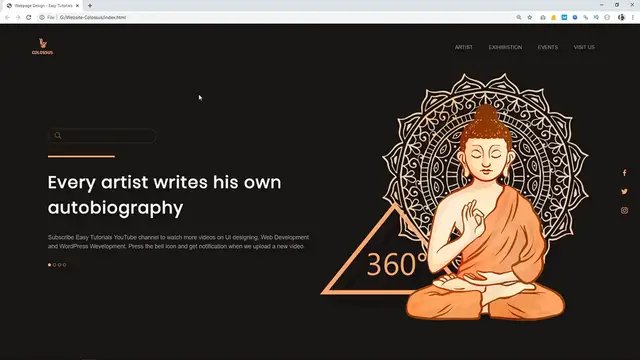 Video thumbnail for How To Make A Website Using HTML And CSS Step By Step _ Create Website Header