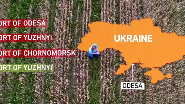 Video thumbnail for Trapped grain: Ukraine searches for ways around Black Sea shutdown