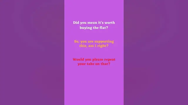 Video thumbnail for Ask for Clarification in English Part 6