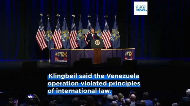 Video thumbnail for Ties between US and Europe 'disintegrating,' Germany's Vice Chancellor Klingbeil warns