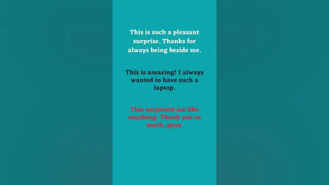 Video thumbnail for Different Ways of Expressing Surprise Part 11