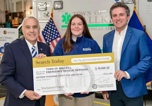 Video thumbnail for Wallkill EMS recovers more than $16K in unclaimed funds; state says Orange County has nearly $107M waiting
