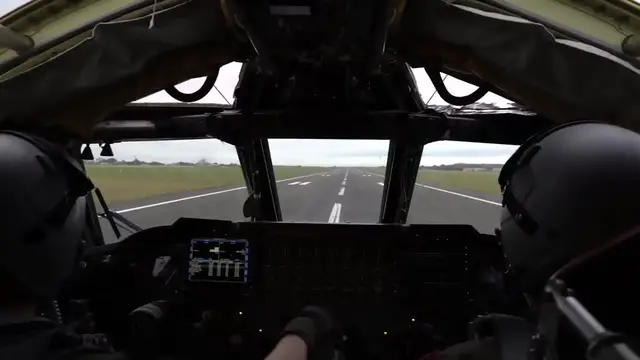 'Video thumbnail for B-52 Takeoff/Landing • Cockpit & Combat Systems View'