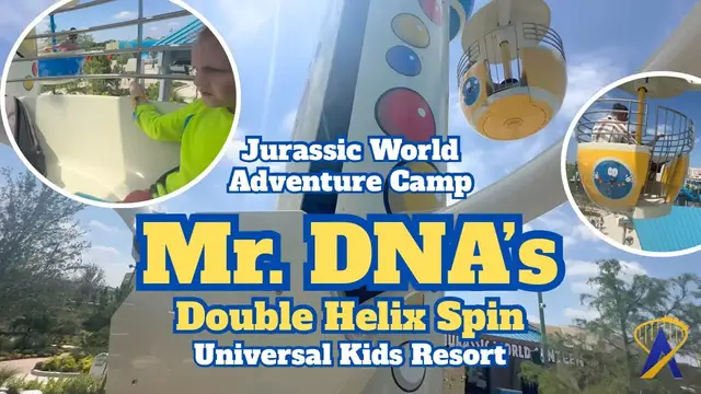 Video thumbnail for FIRST LOOK: Mr. DNA's Double Helix Spin Ride at Universal Kids Resort!