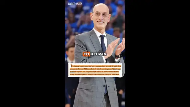 'Video thumbnail for Adam Silver Responds to WNBA Commissioner Controversy'