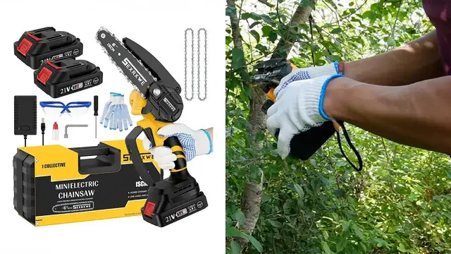 Video thumbnail for Cordless Mini Chainsaw Review