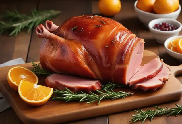 Video thumbnail for Simple Glazed Ham Recipe