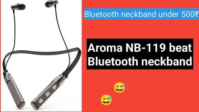 Video thumbnail for Aroma nb119 beat Bluetooth neckband under 499₹