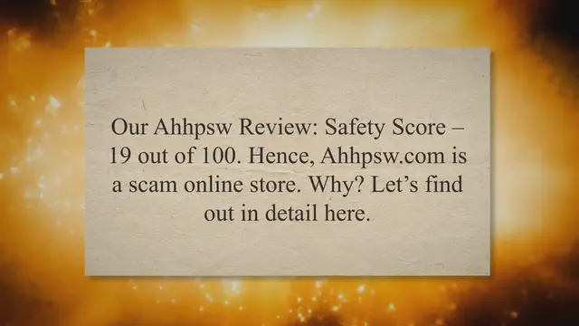 'Video thumbnail for Ahhpsw.com Review To Check If It Is Scam Or Genuine'