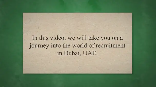 'Video thumbnail for Unlocking the Secrets of Recruitment Success in Dubai: Insights from a Leading Firm'
