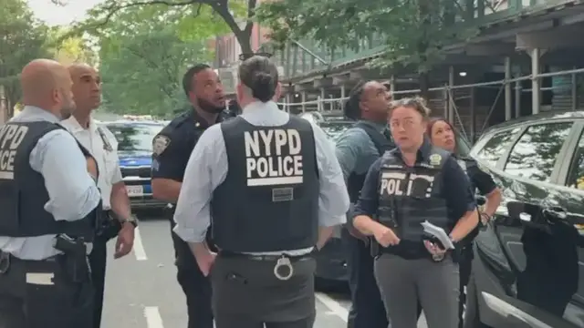 Video thumbnail for Small child falls from apartment building window in Fordham Heights