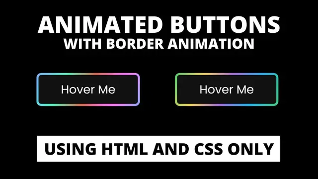 Video thumbnail for Animated Button with Border Hover Animation using HTML & CSS