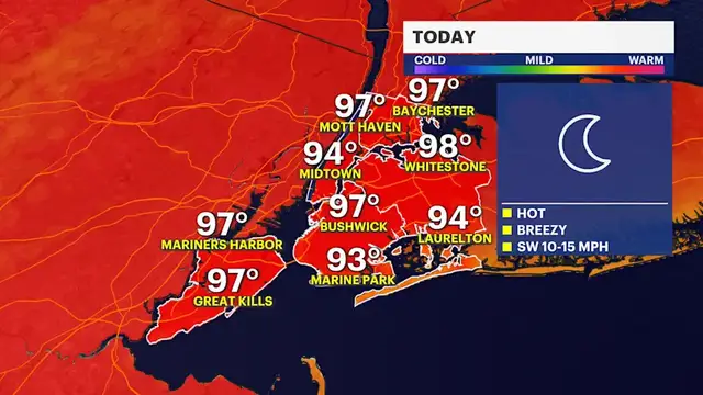 Video thumbnail for Dangerous heat peaks Wednesday, then cooler weather arrives before a wetter weekend