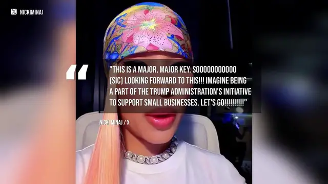 Video thumbnail for Nicki Minaj to judge Trump-backed business competition.