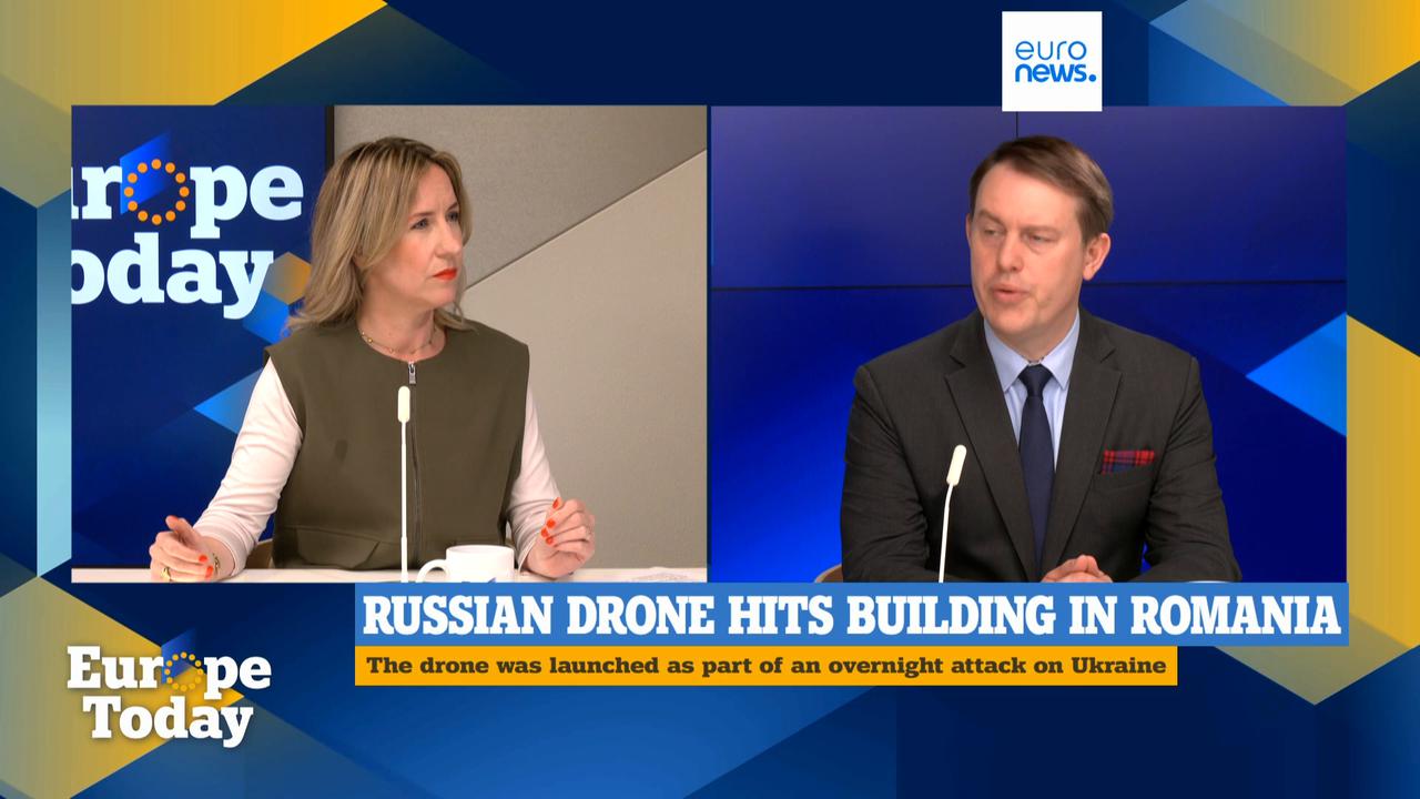 Video thumbnail for 'Romanian drone incursion is no mistake, it's a provocation,' Polish official tells Euronews