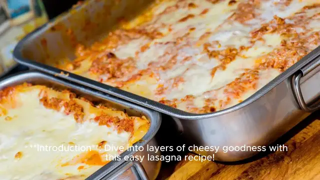 Video thumbnail for Easy-Peasy Lasagna Recipe