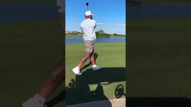Video thumbnail for #Cowboys Dak Prescott Golf Swing