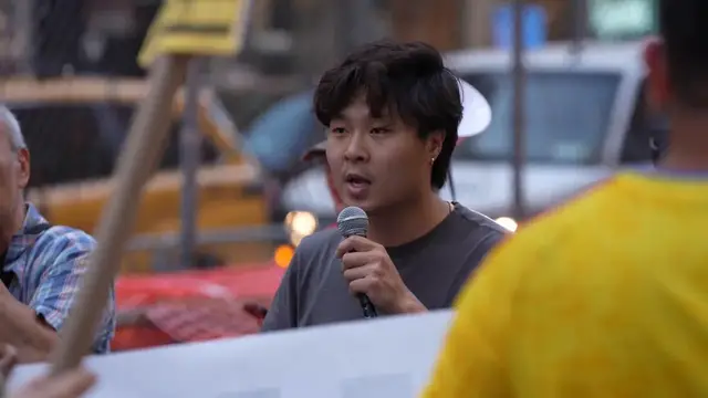 Video thumbnail for US: Protest erupts in New York over fatal ICE shootings.
