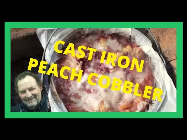 Video thumbnail for Cast Iron Peach Cobbler Recipe