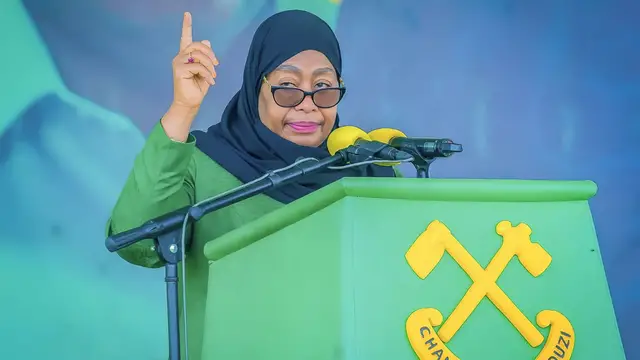 'Video thumbnail for Tanzanian President Hassan declared winner of disputed vote with 98 percent'