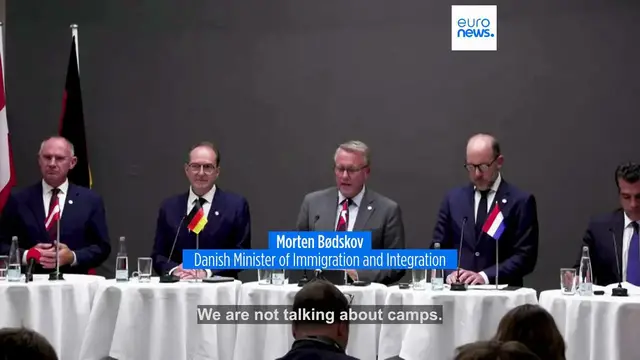 Video thumbnail for Five EU countries aim to send migrants to return hubs by 2027