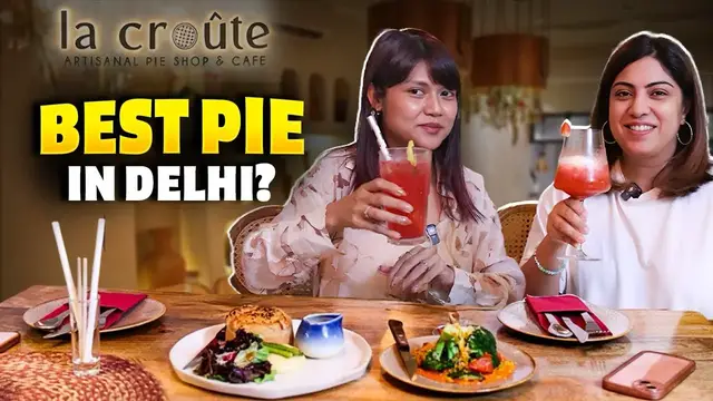 'Video thumbnail for Trying Top Dishes at La Croute, Delhi | Chicken Pot Pie & Charred Broccoli With Salsa Rosso'