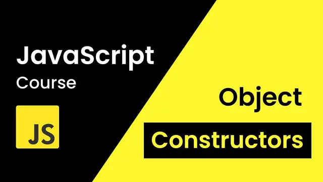 Video thumbnail for JavaScript Object Constructors _ JavaScript Constructor Function Tutorial For Beginners