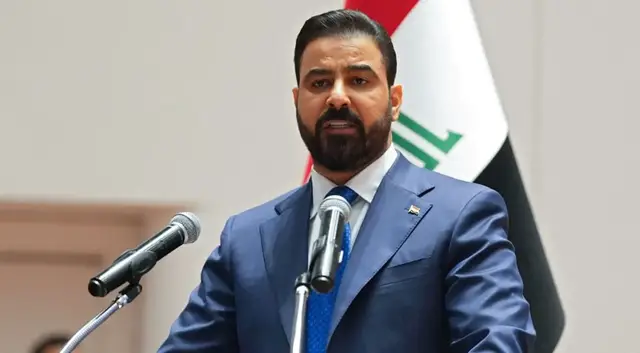 Video thumbnail for Iraqi PM arrives in the US seeking balance between security and economy