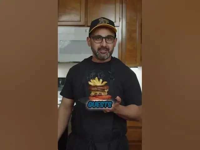 'Video thumbnail for Burger Presentation: Make it Smaller, Ditch Veggies, Impress Your Guests! #shorts'