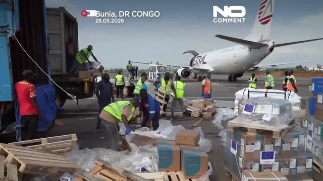 Video thumbnail for DR Congo steps up Ebola response as cases rise and EU aid arrives