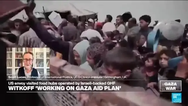 'Video thumbnail for US envoy visits aid site in Gaza: 'This was a public relations visit', analyst says'