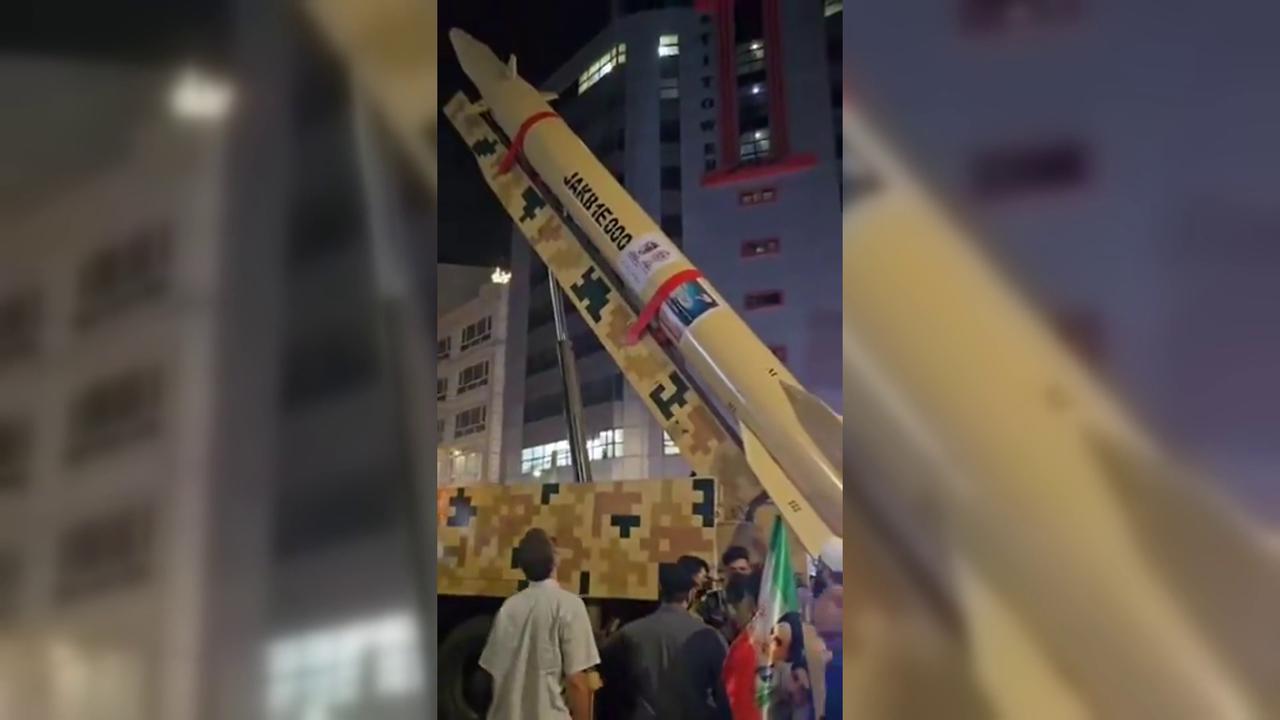 Video thumbnail for Iran: Missile Displays Reported During Gatherings in Tehran.