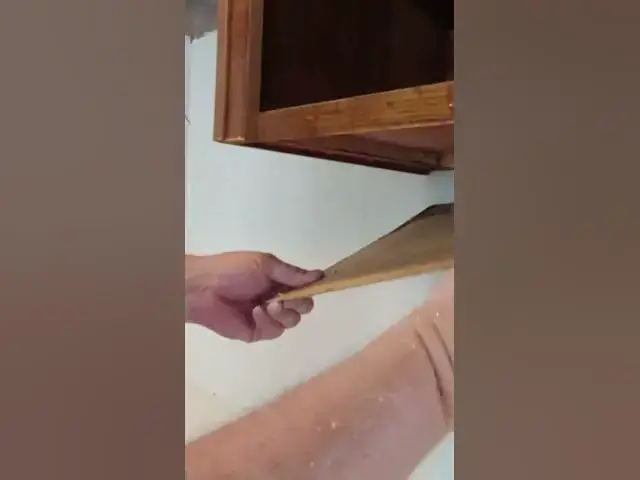 Video thumbnail for How To Remove Mobile Home Kitchen Cabinets #shorts