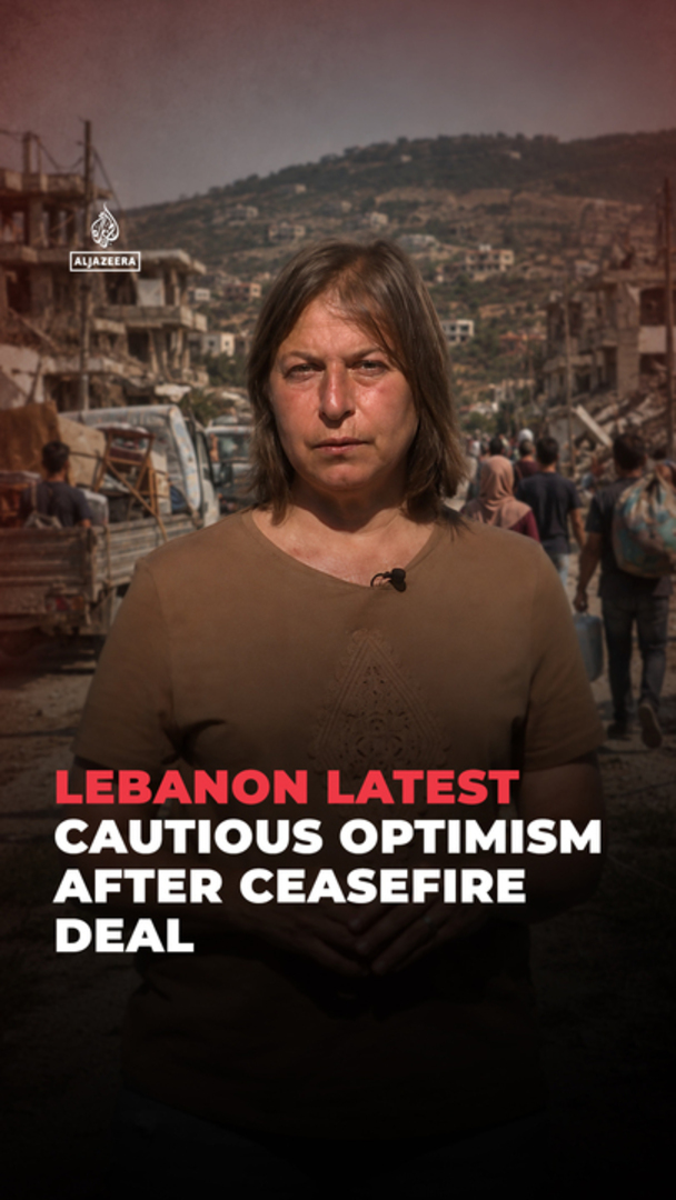 Video thumbnail for Lebanon Latest: Cautious optimism after ceasefire deal