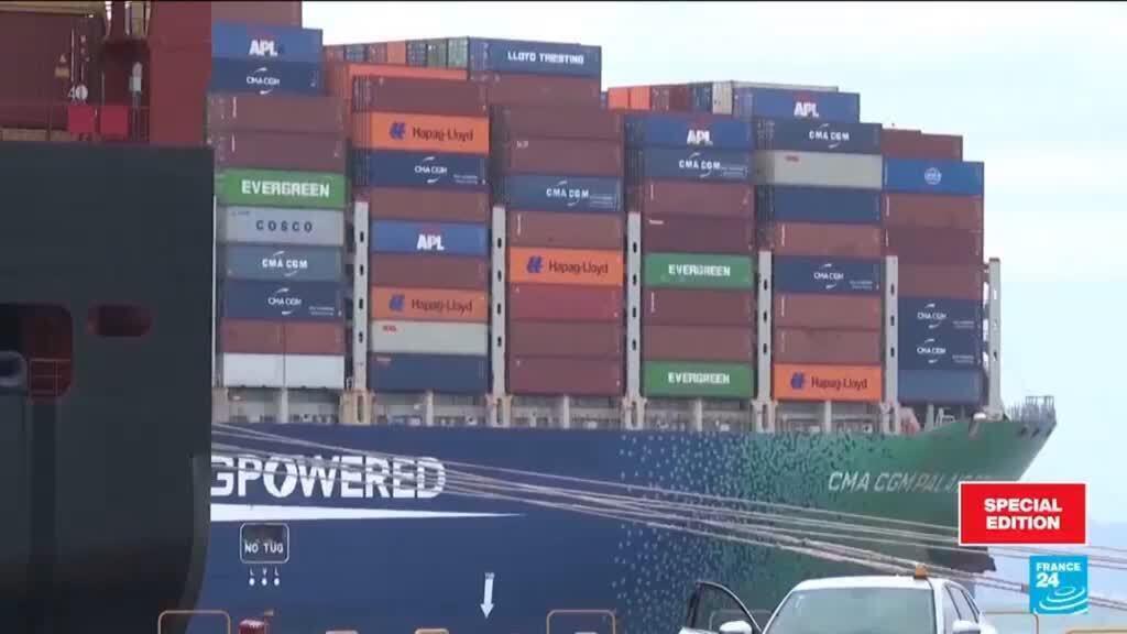 Video thumbnail for Energy prices start climbing after war closes Strait of Hormuz down