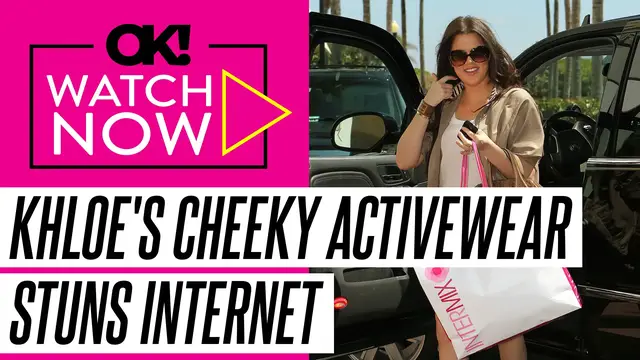 'Video thumbnail for Khloe Kardashian Shows Off Slim Figure in Cheeky New Activewear Line: Hot Photos'