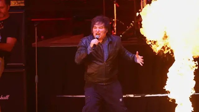 'Video thumbnail for Argentine President Javier Milei rocks out at concert as economy flounders'