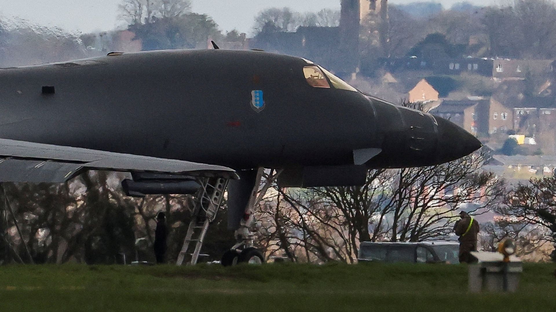 Video thumbnail for US heavy bombers take off from UK: Fairford air base used for strikes on Iran