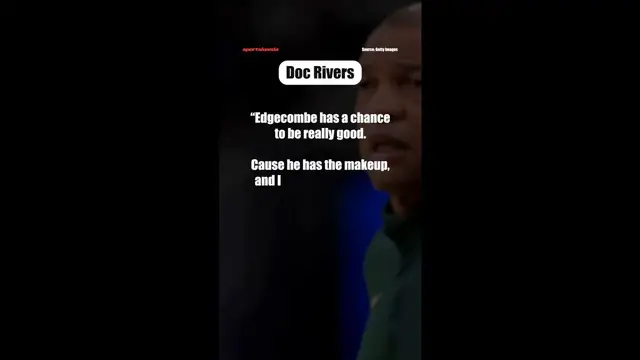 Video thumbnail for Doc Rivers Just Predicted VJ Edgecombe’s NBA Superstar Rise