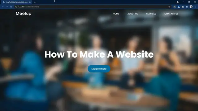 Video thumbnail for How To Make A Website With Blur Mask Image Using HTML CSS JavaScript