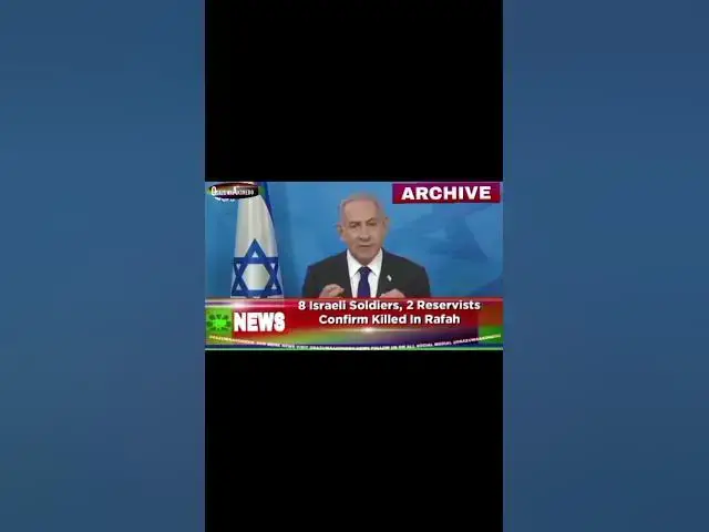 Video thumbnail for 8 Israeli Soldiers, 2 Reservists Confirm Killed In Rafah ~ OsazuwaAkonedo